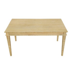 Martha Stewart Bella Parsons Dining Table Natural: Farmhouse Style, 4-Seat, Wood & MDF, 59.5" Width - 1 of 4