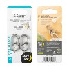 Nite Ize G-Series Dual Chamber Carabiner - Size 1 - Stainless - 8 Count (4 Pack) - 3 of 3