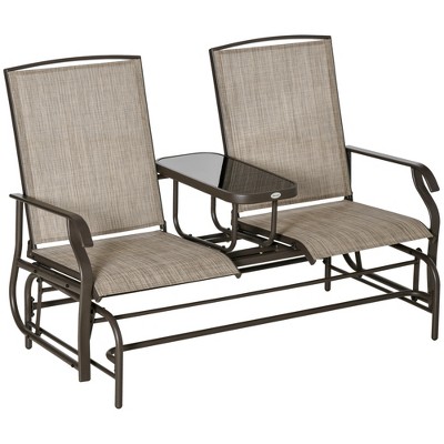 Two seat glider with table new arrivals