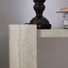 KIGFTSOD 53.15'' Faux Mars Marble Entryway Table, Narrow Modern MDF Console for Living Room, Hallway, Beige - 4 of 4
