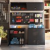 Garage Wall Mounted Storage Cabinet with Two Doors and One Shelf, Lockable Metal Wall Cabinet, Hanging Tool Cabinet for Garage Utility Room - 3 of 4