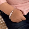 Girl's Bezel CZ Tag ID Bracelet Sterling Silver - In Season Jewelry - 3 of 4