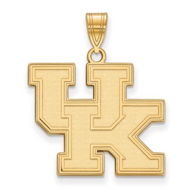 Black Bow Jewelry 10k Yellow Gold Kentucky Wildcats NCAA Large Pendant