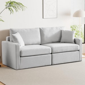 Vipbear 80" Loveseat Sofa Couch,Two Pillows Included - 1 of 4
