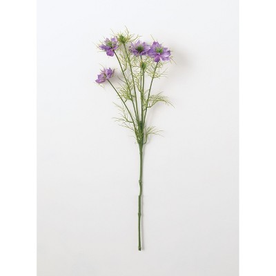 Sullivans Artificial Love-In-A-Mist Stem 26.5"H Green