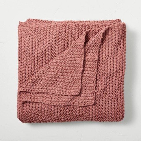 Chunky Knit Bed Blanket - Casaluna™ - image 1 of 4