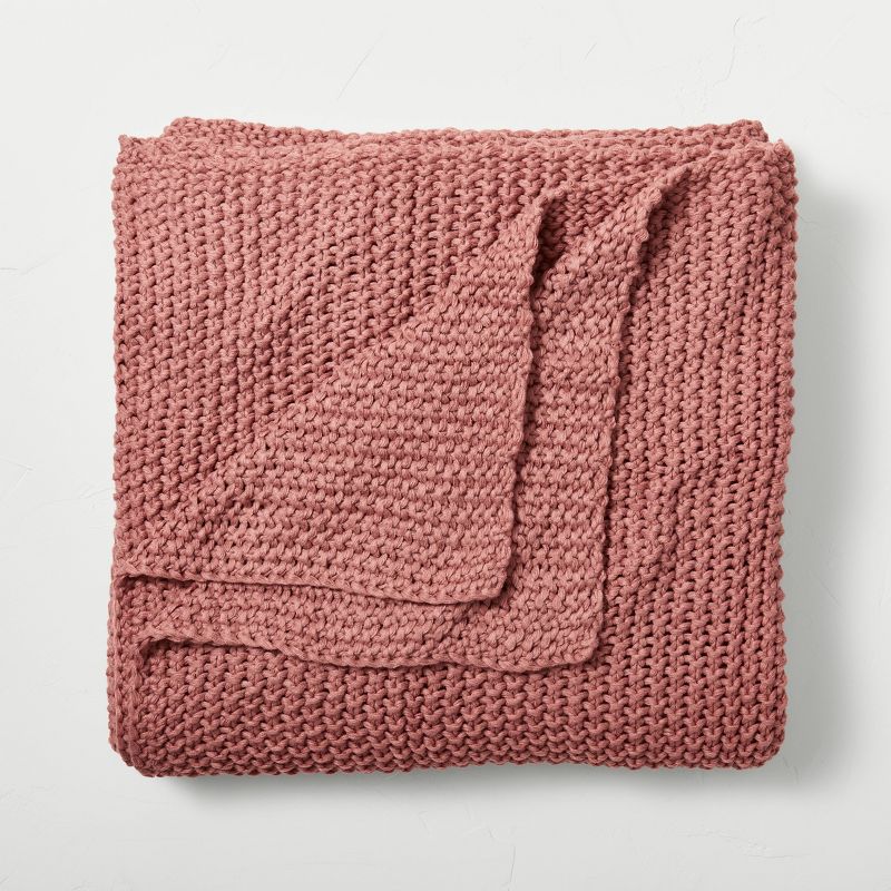Chunky Knit Bed Blanket - Casaluna™, 1 of 12