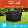 Loco Cookers Universal Grill Cover with SmartTemp, Zipper, and Cart, Black - 3 of 4