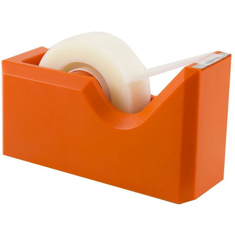 JAM Paper Colorful Desk Tape Dispensers - Orange, 1 of 6