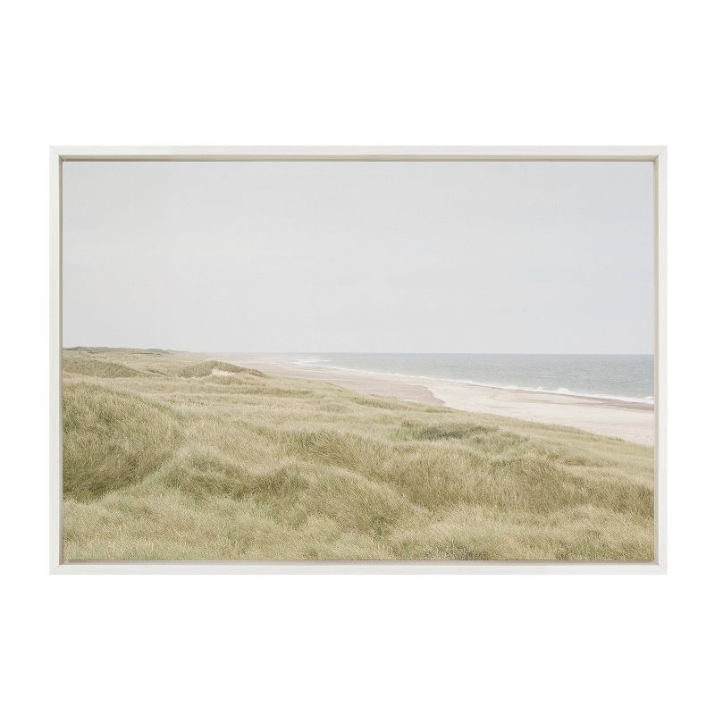 23&#34; x 33&#34; Sylvie Peaceful Coastal Landscape Framed Canvas by Creative Bunch White - Kate &#38; Laurel All Things Decor, 3 of 8