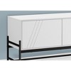60" Stylish TV Stand with Groove Accented Cabinet, TV Console witht Open Shelf, and Wire Management for Living Room - 4 of 4