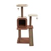 Two by Two Ann Arbor - Beige Scratching Post Cat Furniture - 53.4 in. Tall - 2 of 4
