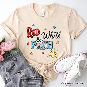 Patriotic 4th of July Red White & Proud T-Shirt, Cute Bear USA Stars Tee| OrnamentallyYou - 1 of 4