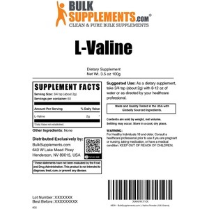 BulkSupplements L-Valine Powder - 1 of 4