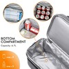 Tirrinia Dual Compartment Classic Molded Lunch Bags Cooler for Adults Kids, Insulated Leakproof Thermal Lunch Box Totes for Lunch Bento - 3 of 4