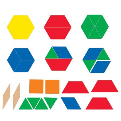 Learning Resources Giant Magnetic Pattern Blocks, Grades PreK+