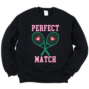Simply Sage Market Women's Graphic Sweatshirt Perfect Match Tennis - 1 of 3