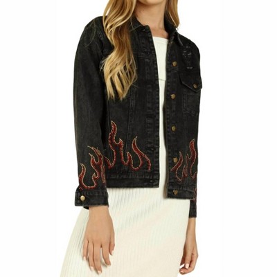 Women's Some Like it Hot Distressed Denim Jacket - Honey Punch