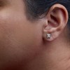 Haus of Brilliance 10K White Gold 1/3 Cttw Invisible Set Style Princess-Cut Diamond Stud Earrings - 3 of 4