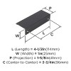Amerock Edge Pulls 3-3/4 inch (96mm) Center-to-Center Pulls for Cabinets and Drawers - 3 of 3
