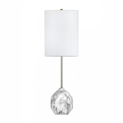 nuLOOM Bellevue Ceramic 27" Table Lamp Lighting - Marble 27" H x 9" W x 9" D