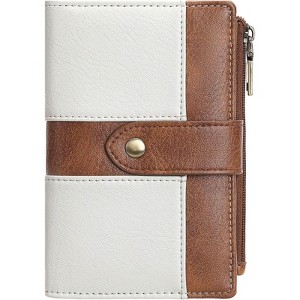 Clotth Womens Wallet RFID Blocking PU Leather Slim Bifold Wallet -with 13 Slots,3 ID Windows & Zipper Pocket,for Daily Carry,Travel - 1 of 4