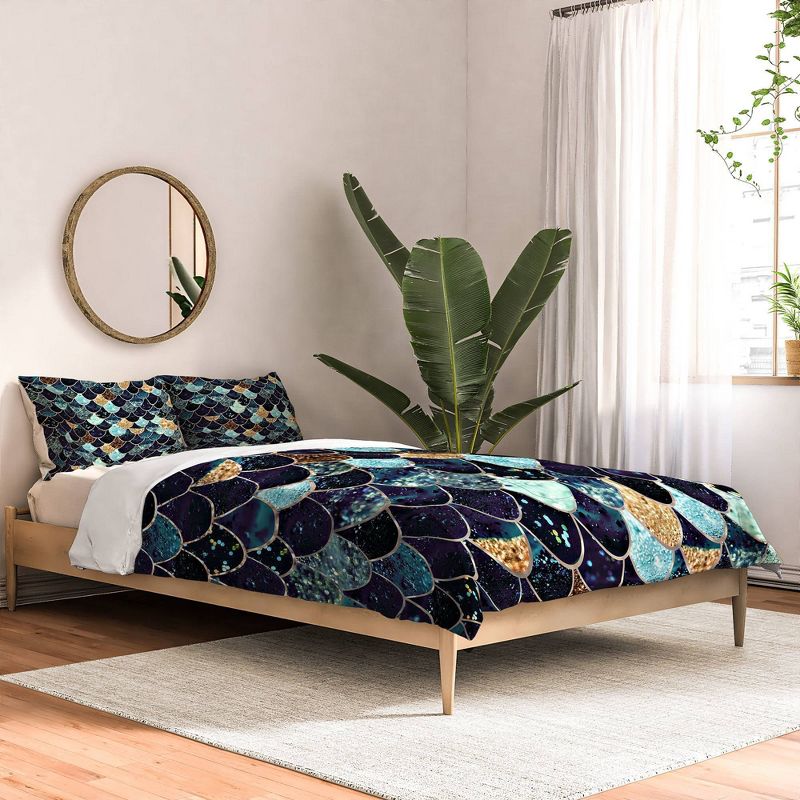 Blue Monika Strigel Really Mermaid Comforter Set - Deny Designs, 3 of 9