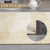 Rug for Living Room Washable Area Rug Non Slip Modern Striped Boy Room Rug Geometric Low Pile Soft Carpet for Nursery - 4 of 4