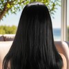 Unique Bargains Women's Straight Long Hair Wig High Temperature Fiber 1 Pc - 3 of 4