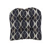 Blazing Needles, 19-inch U-Shaped Premium Outdoor Tufted Dining Chair Cushion - 2 of 2