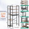 8 - Tier Over Toilet Storage with Side Rack, Adjustable Shelf Drain Basket, Freestanding Bathroom Organizer for Balcony - 2 of 4