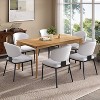 Christopher Knight Home Carsten 7 Pieces Modern Wood, Faux Leather and Metal Dining Set - 2 of 4