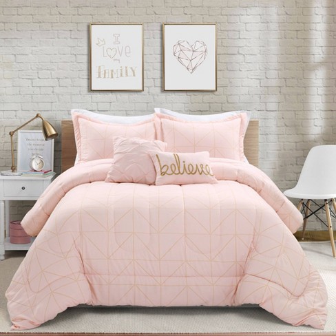 Full/queen Pom Kids' Comforter Set Pink - Pillowfort™ : Target