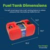 Scepter 6 Gallon Under Seat Portable Marine Tank with 2-Way Vented Cap, EPA CARB Fuel Can Container for Boats and Watercraft, 19.3"L x 12.2"W x 10.2"H - 3 of 4