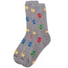Memoi Women's "Gummy Bears" Rayon Blend Novelty Crew Socks - 3 of 4