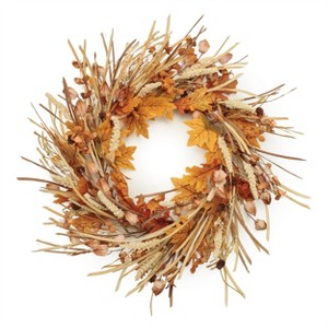 Mixed Fall Harvest Wreath 25"D - 1 of 3