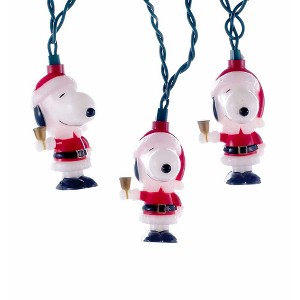 Kurt Adler UL 10-Light Santa Suit Snoopy Light Set - 1 of 4