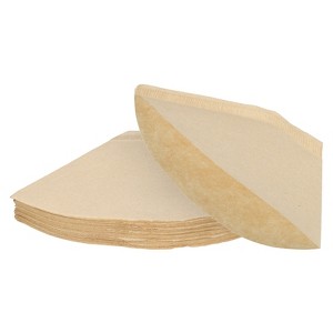 Unique Bargains Cafe Home Pour-Over Brewing Cone Coffee Filters 80 Pcs - 1 of 4
