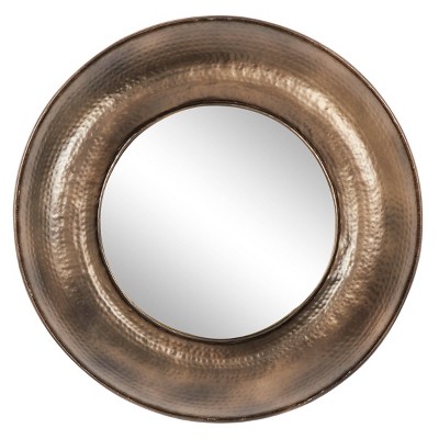Modern Metal Decorative Wall Mirror Bronze - Olivia & May