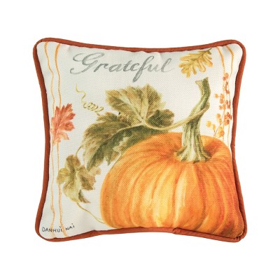 C&F Home Grateful Pumpkin Petite 8" x 12" Thanksgiving Throw Pillow