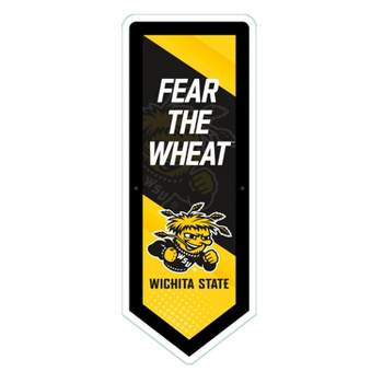 Evergreen Ultra-Thin Glazelight LED Wall Decor, Pennant, Wichita State University- 9 x 23 Inches Made In USA