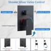 Shower Faucet Set Matte Black Shower System, with 10 inch Large Rainfall Shower Head and Handheld Spray Rain Shower System - 4 of 4