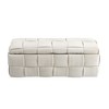 CAVINAS Storage Ottoman Bench, Bedroom End Bench, Upholstered Fabric Storage Ottoman with Safety Hinge, Entryway Padded Footstool - 4 of 4