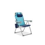 Outdoor Backpack Lawn Chair with Silver Frame & Blue Turtle - Life is Good