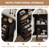 Buffet Cabinet with Storage, Sideboard Cabinet with Fluted Glass Door and Drawers, Black Sideboard for Kitchen, Dining Room, Living Room - 4 of 4