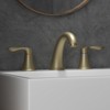 5-Inch Widespread Bathroom Sink Faucet - 2-Handle Low Arc Vanity Faucet | 3-Hole Basin Faucet with Pop-Up Drain & cUPC Water Supply Lines - 2 of 4