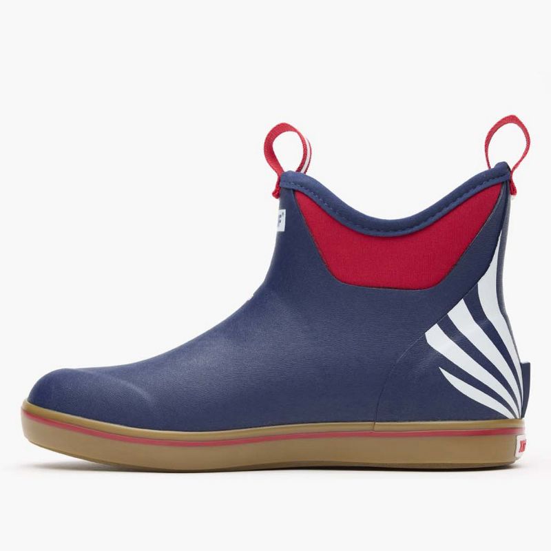 Men's Ankle Deck Boot USRowing Edition, Navy, Size 7(M)
