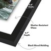 Americanflat 4x6 Collage Picture Frame - Fits Three 4x6 Photos or use as One 9x17 Frame -- Collage Frames with Floating Effect - Black - 2 of 4