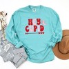 Simply Sage Market Women's Hey Cupid Pink Long Sleeve Garment Dyed Graphic Tee - 2 of 2