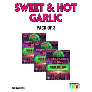 Space Rocket Sweet & Hot Garlic Beef Jerky 2.5oz 3-Pack - 1 of 3